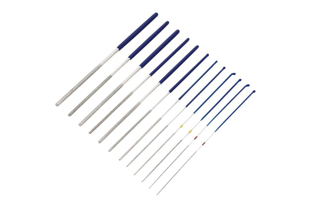 Blue Spot 22649 Round Flexible Diamond Files In Case 12 Piece