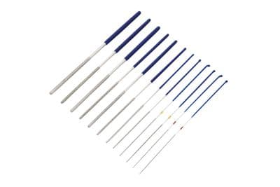 Blue Spot 22649 Round Flexible Diamond Files In Case 12 Piece