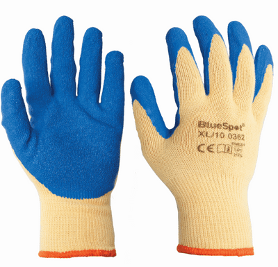 Blue Spot 23004 Latex Grip Gloves (XL)