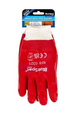 Blue Spot 23030 Heavy Duty PVC Gloves (Medium)