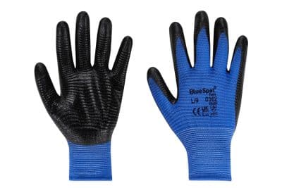 Blue Spot 23046 Extra Grip Nitrile Palm Glove (Large)