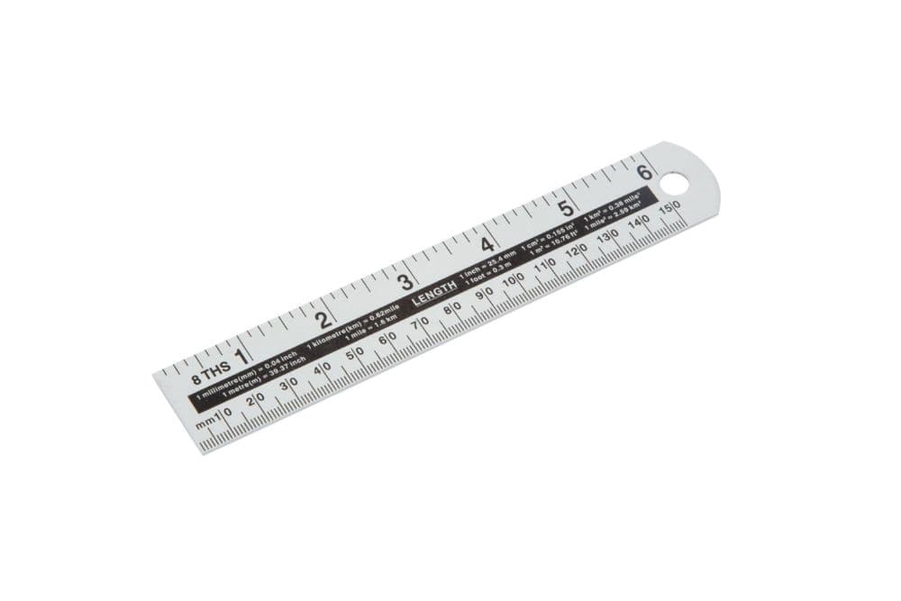 Blue Spot 33930 Aluminium Ruler 150mm