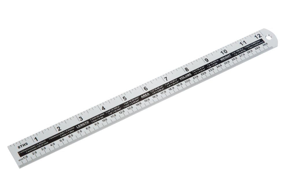 230cm Ruler Blue Spot 33932 Aluminium Ruler 300mm