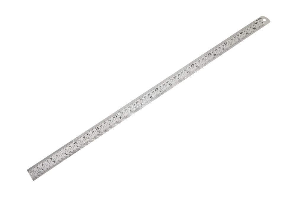 33cm Ruler Blue Spot 33943 Stainless Steel Ruler 600mm 24