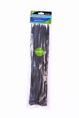Blue Spot 40051 Black Cable Ties 50 Piece 3.6mm x 350mm