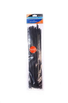 Blue Spot 40052 Black Cable Ties 50 Piece 4.8mm x 350mm