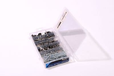 Blue Spot 40572 Assorted Metal Drywall Anchor And Screw Set 100 Piece
