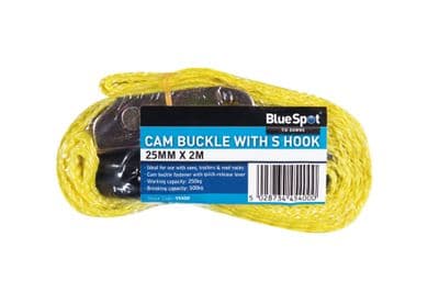 Blue Spot 45400 S Hook Cam Buckle 25mm x 2m