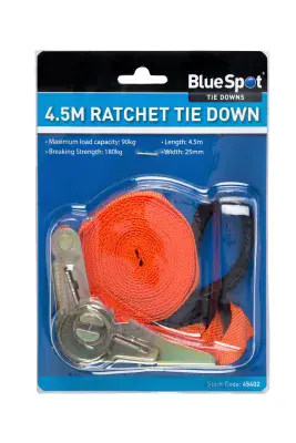 Blue Spot 45402 Ratchet Tie Down (25mm x 4.5Mtr)
