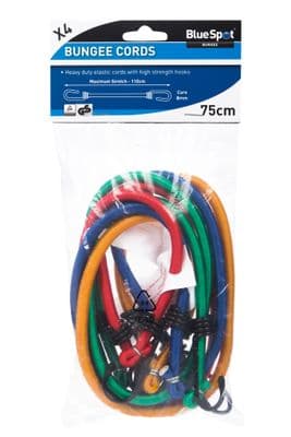 Blue Spot 45450 Bungee Cord 75cm Set 4 Piece Set