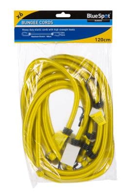Blue Spot 45455 Bungee Cord 120cm Set 6 Piece