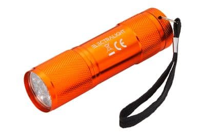 Blue Spot 65036 Electralight 9 LED Stubby Aluminium Torch With Batteries