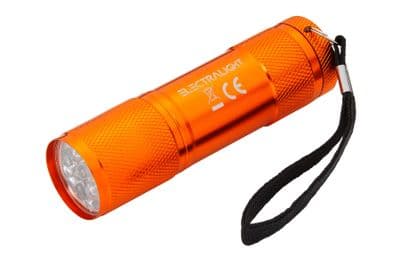 Blue Spot 65037 Electralight 9 LED Stubby Aluminium Torch No Batteries