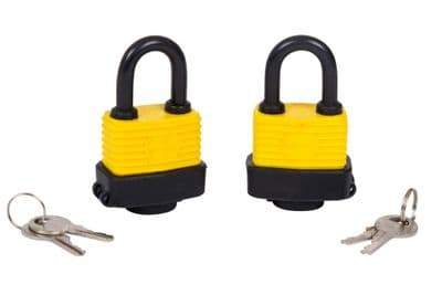 Blue Spot 77010 2 Piece 40mm Weather Resistant Padlocks Keyed Alike