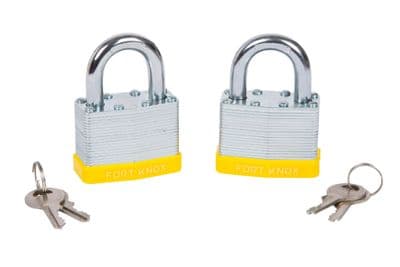 Blue Spot 77015 2 Piece 50mm Laminated Keyed Alike Padlocks
