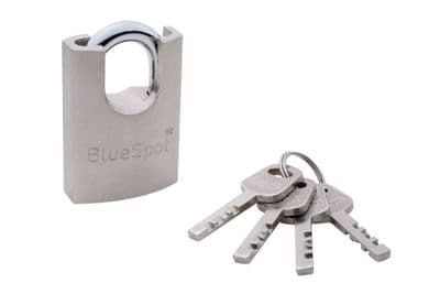 Blue Spot 77046 60mm Shrouded Satin Finish Padlock