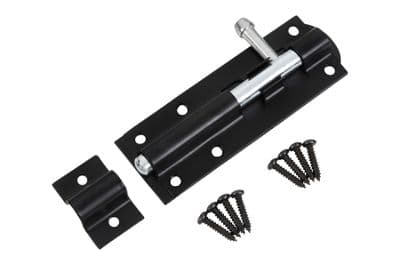 Blue Spot 78001 Black Powder Coated Tower Bolt 102mm
