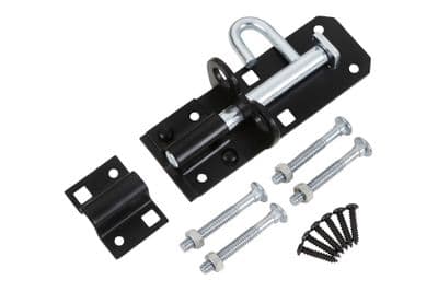 Blue Spot 78010 Black Powder Coated Brenton Bolt 100mm