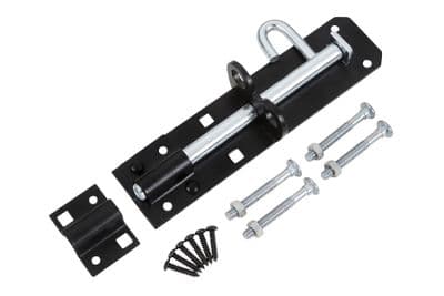 Blue Spot 78011 Black Powder Coated Brenton Bolt 150mm