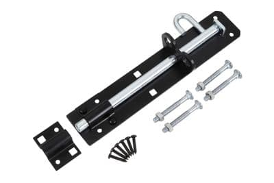 Blue Spot 78012 Black Powder Coated Brenton Bolt 200mm