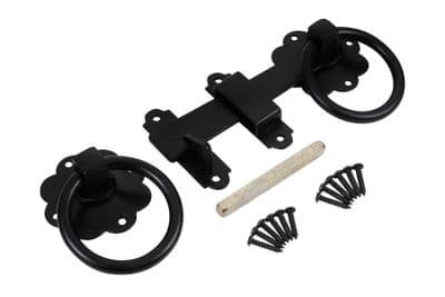 Blue Spot 78018 Black Powder Coated Ring Latch 152mm