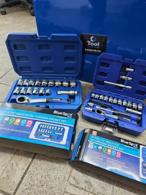 Blue Spot BL01616-BL01618 Multi Fit Go Through Socket Set 1/4'' 3/8'' & 1/2'' 4.5mm - 24mm