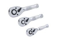 Blue Spot Stubby Ratchet Set In EVA Foam Tools 3 Piece With Pocket Spirit level