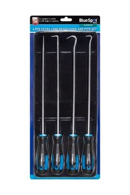 Blue Spot Tools 07895 Extra Long Reach Hook and Pick 4 Piece Set