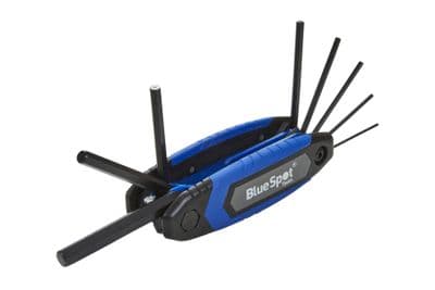 Blue Spot Tools 15310 Folding Hex Key 8 Piece Set (1.5-8mm)