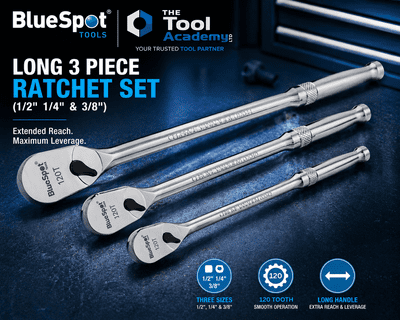 Blue Spot Tools Extra Long 3 Piece Ratchet Set