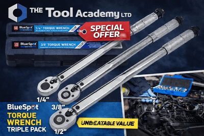 Blue Spot TRIPLE Torque Wrench Kit DEAL 3 Piece Drive Set (1/4