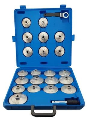 Britool Hallmark HMAOF21 21 Piece Aluminium Oil Filter Cap Wrench Set