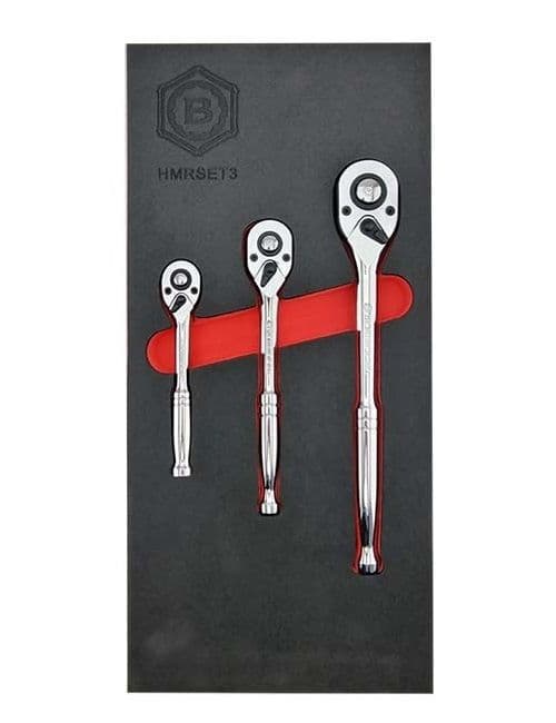Britool Hallmark HMRSET3 3 Piece 1/4
