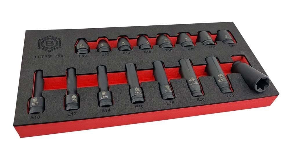 thumbnail image 2 of Lisle 83100 9-Piece External Torx Plus Socket Set - Professional Tool Kit 2 of 11