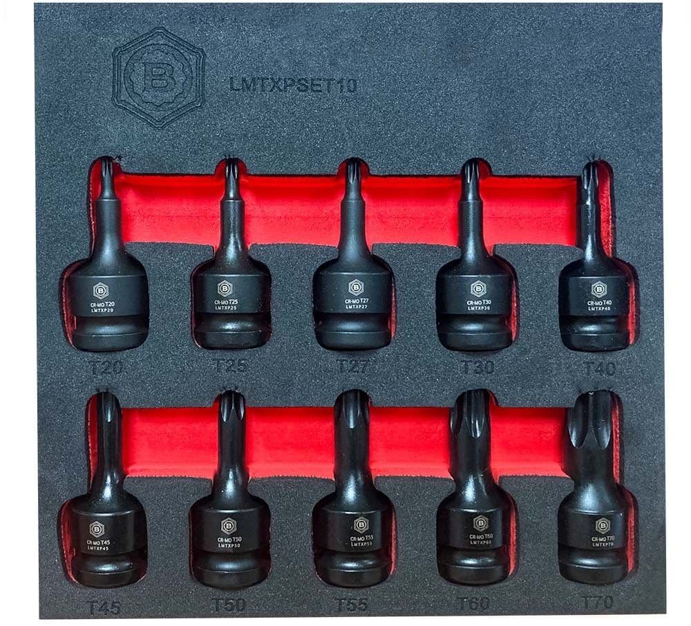 Britool Hallmark LMTXPSET10 10 Piece 1/2