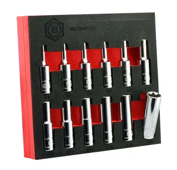 Britool Hallmark METXSET12L 12 Piece 3/8