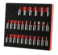 Britool Hallmark S1BSET28 28 Piece 1/4