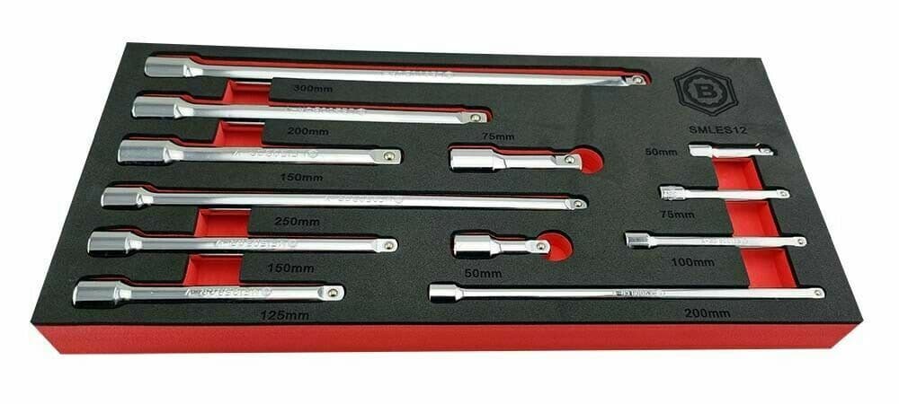 BRITOOL Verlängerung 75 Mm Für 1/2 Zoll Antrieb – Chrom Vanadium Stahl