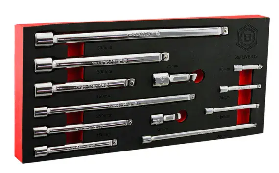 Britool Hallmark SMLWES12 12 Piece 1/4, 3/8 & 1/2