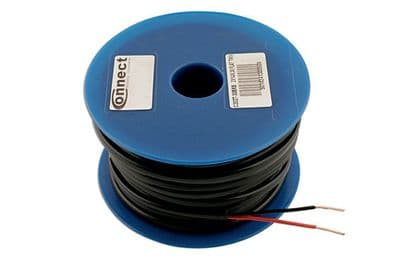 Connect 30051 Black/Red Flat Twin Auto Cable 14/0.30 100m
