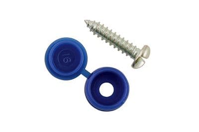 Connect 30336 Number Plate Security Screw-Blue Pack 100