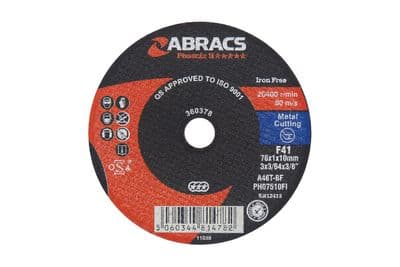 Connect 30459 Abracs 75mm Cut-off Discs Pack 5