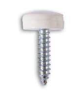 Connect 30633 Number Plate Security Screw-White Pack 100