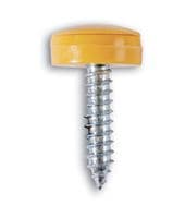 Connect 30634 Number Plate Security Screw-Yellow Pack 100