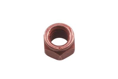 Connect 30736 Copper Flashed Nut Slotted Lock M8 x 1.25 x 12mm Hex 5pc