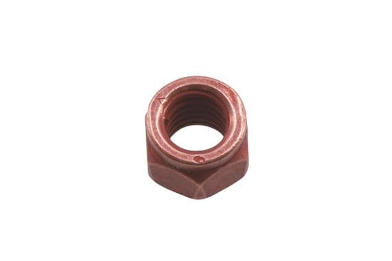 Connect 30736 Copper Flashed Nut Slotted Lock M8 x 1.25 x 12mm Hex 5pc