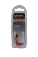 Connect 30736 Copper Flashed Nut Slotted Lock M8 x 1.25 x 12mm Hex 5pc