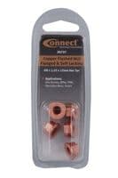 Connect 30737 Copper Flashed Nut Flanged & Self Locking M8 x 1.25 x 12mm Hex 5pc