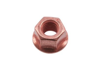 Connect 30739 Copper Flashed Nut Flanged M8 x 1.25 x 13mm Hex 5pc