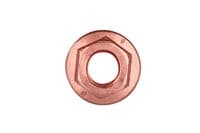 Connect 30740 Copper Flashed Nut Flanged & Self Locking M10 x 1.5 x 15mm Hex 5pc